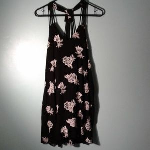 Floral Black Dress
